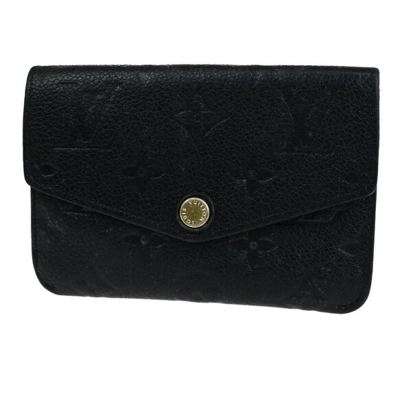 LOUIS VUITTON Pochette Cles Coin Wallet Monogram Empreinte Black M60633 62FB249